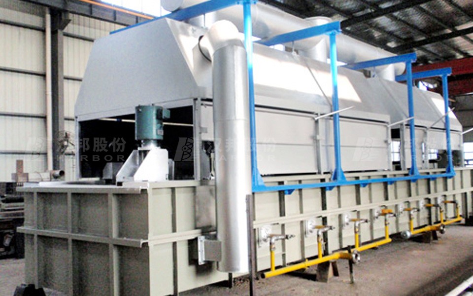 Lead bath, salt bath, water bath heat treatment production line