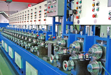 Flux cored wire production line